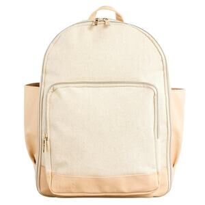 BEIS The travel Backpack in Beige Canvas